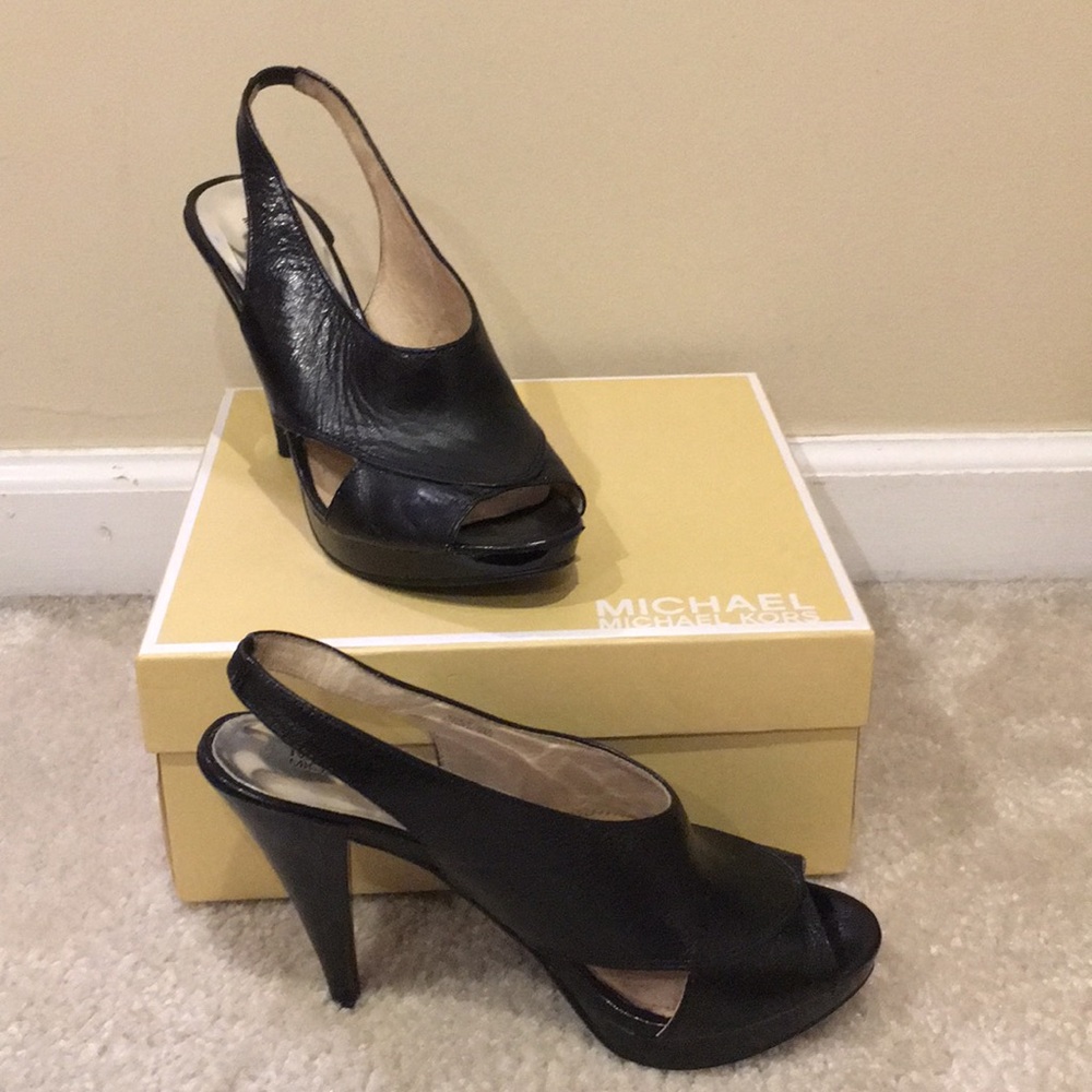 Black Sling Backs